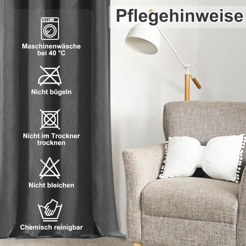 WOLTU Tende Oscuranti Opache Termiche Isolanti per Finestre Soggiorno Tende da Sole con Occhielli in Metallo Inossidabile per Camera da Letto 2 Pannelli Mandorla 135x225 cm