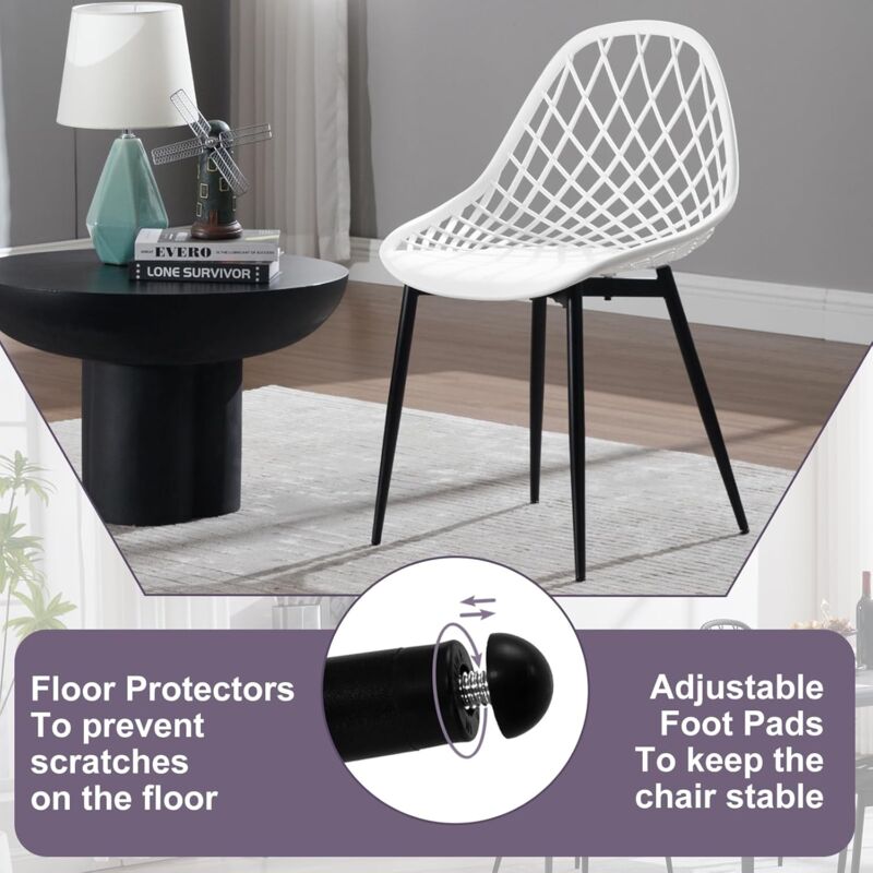 Set 4 Sedie Da Pranzo Klihome - Struttura Metallo E Legno, Stile Industriale, Marrone Rustico, Portata 150kg - Foto 6