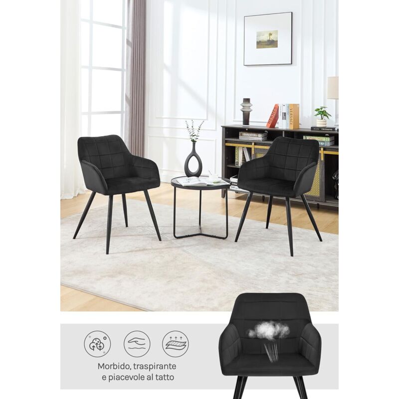 Poltrona Girevole TecTake In Velluto - Sedia Con Braccioli Imbottita, Design Moderno, Per Sala Da Pranzo, Cucina O Soggiorno, Colore Crema