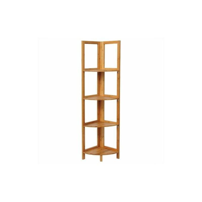 WOLTU Scaffale in bambù Fioriera Mensola a 4 Ripiani per Cucina Libreria  bamboo