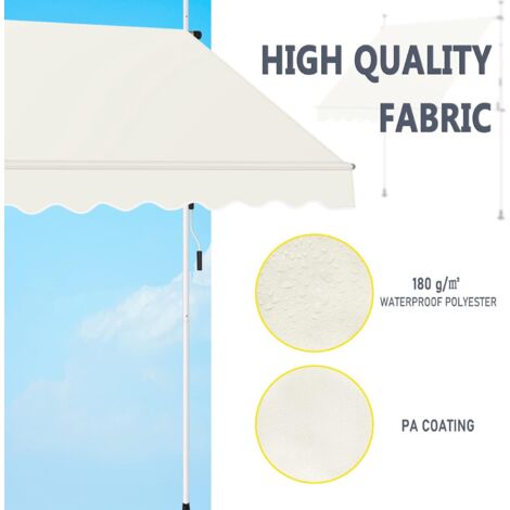 Tenda A Vela Parasole Rettangolare HDPE 210x240 Cm – Protezione UV 95%, Traspirante Per Giardino E Balcone, Grigio