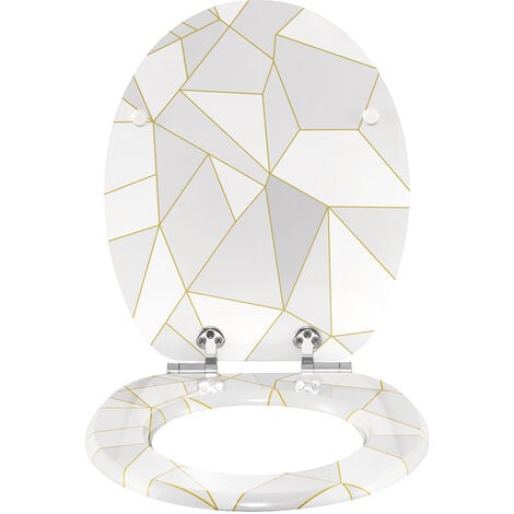 Cerniere cromate metallo per sedile coprivaso tavoletta wc copriwater  supporti agganci staffe confezione 1