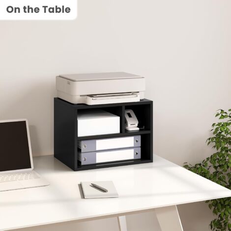 Mobiletto Con Rotelle HOMCOM Per Stampante E Documenti - Stile Nordico, Marrone Vintage, Multiuso Casa/Ufficio - Foto 13