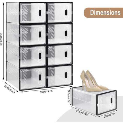 Scarpiera Pieghevole Per Scarpe In Plastica Trasparente - Foto 5