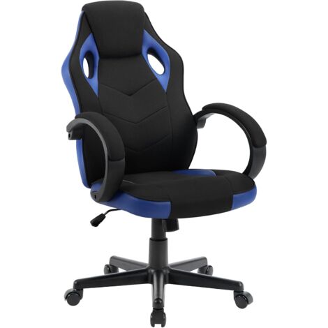 Unico Design Sedia da Gaming Girevole con Poggiapiedi Nero Verde Similpelle  57,5x59,5x(121x131) cm