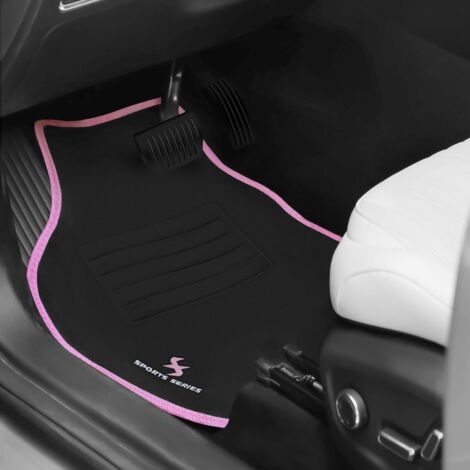 Tappetini compatibili con Nissan Terrano 2 1993-2007 - 3 porte, ricamo 4x4, kit tappetini auto personalizzati, set tappeti in moquette, tappeto auto