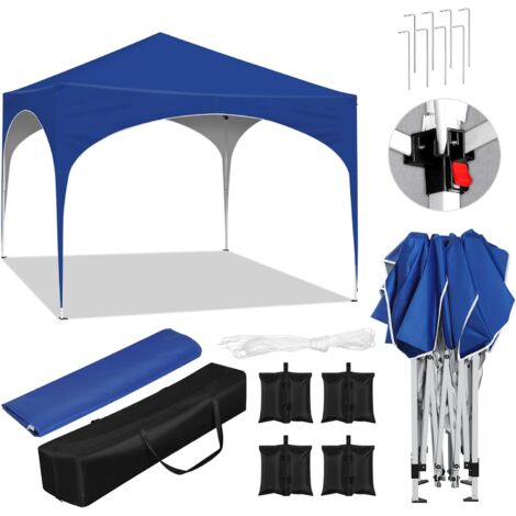 Gazebo da giardino - 3x3m - Pieghevole - Impermeabile - Esterno - Anti-UV - Bianco - per campeggio/feste/spiaggia/terrazza/mercati | Leroy Merlin