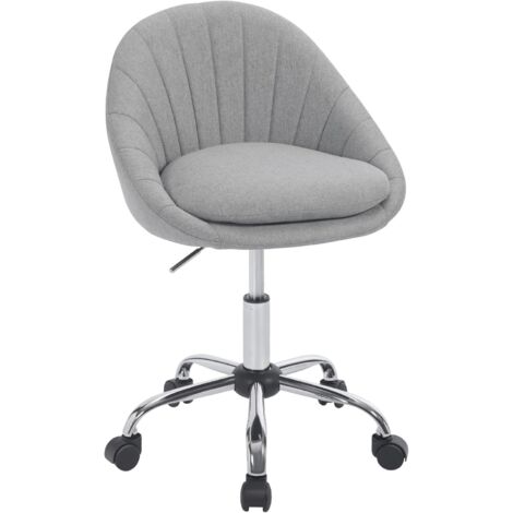 HOST Poltroncina Interlocutore Girevole Base 4 Razze In Alluminio Rivestimento Tessuto King Flex Class 1im