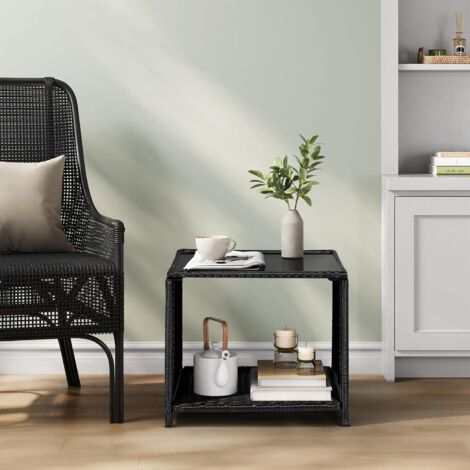 Set Mobili Da Esterno Megashopitalia - Tavolo E Sedie In Rattan Con Piano In Vetro Temperato - Foto 6