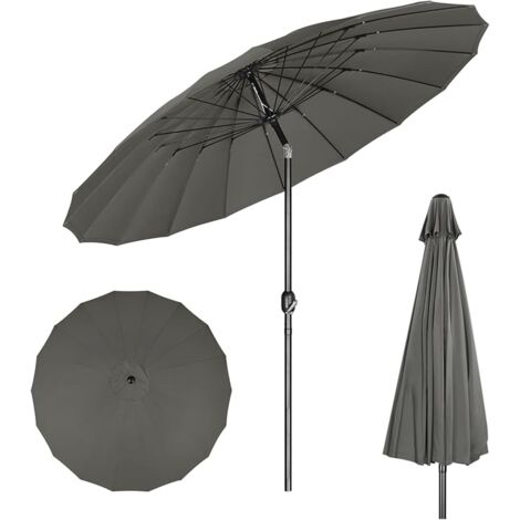 Baser, ombrellone da balcone da 2 m, con altezza regolabile e