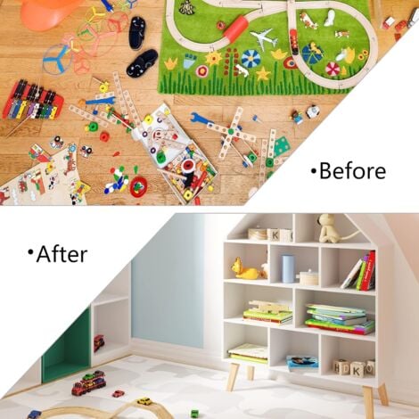 WOLTU Libreria Scaffale Bambini per Libri Giocattoli Portalibri Multistrato