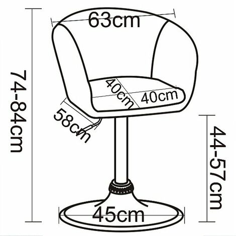 WOLTU Poltroncina Cucina Sgabello Bar Poltrona Girevole Imbottito Moderno Bianco