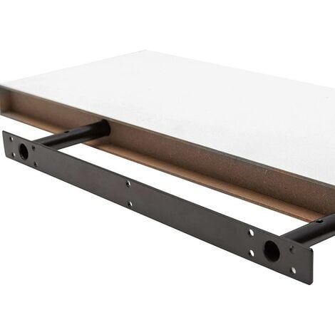 WOLTU 1x Mensola da Muro Rettangolare Scaffale Libreria a Parete Decorazione Bianco 70 cm