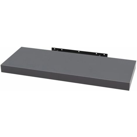 WOLTU 1x Mensola da Muro Rettangolare Scaffale Libreria a Parete Decorazione Grigio Scuro 110 cm