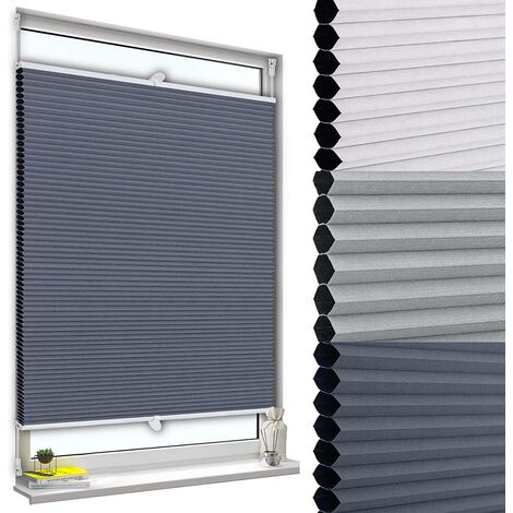WOLTU Tenda Plissettata a Nido d'Ape Tende Avvolgibili Oscurante al per Finestra Blu 60x130 cm