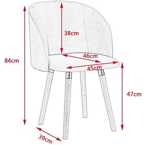 WOLTU Sedia da Cucina Sala da Pranzo con Schienale Poltroncina Cameretta Gambe Rosa