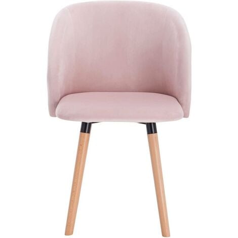 WOLTU Sedia da Cucina Sala da Pranzo con Schienale Poltroncina Cameretta Gambe Rosa
