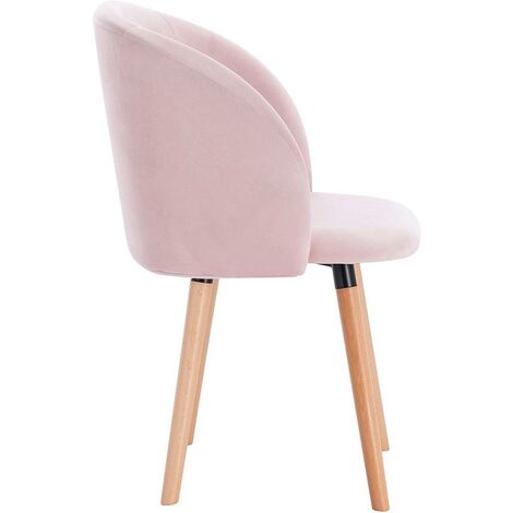 WOLTU Sedia da Cucina Sala da Pranzo con Schienale Poltroncina Cameretta Gambe Rosa