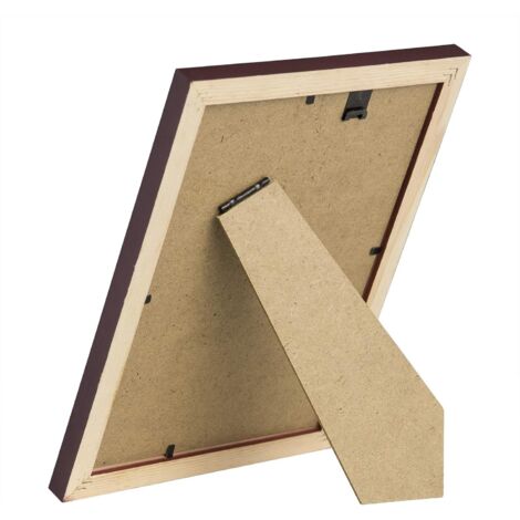 Cornice Foto Legno Massello Nero A4 - 21x29.7cm Con Perspex - Per Parete O Scrivania - Foto 10