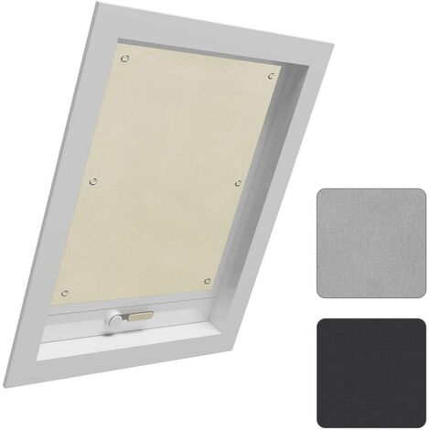 WOLTU Tenda Oscurante per Interni con Ventose. Tenda da Tetto senza Perforazione Beige 76x115 cm