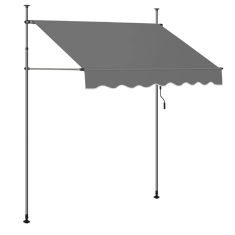 Tenda da sole UV 2x2x2 m HDPE triangolo protezione solare baldacchino balcone giardino grigio