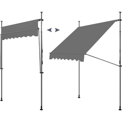 Tenda A Rullo Per Esterni 180x240 Cm - Oscurante, Protezione Solare UV Per Balcone E Giardino