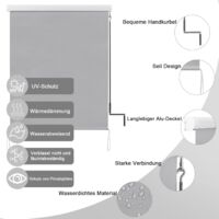 Tenda Da Sole Verticale WOLTU - Avvolgibile Con Manovella - Beige 140x240 Cm - Per Balcone, Giardino