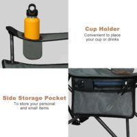 Sedia Da Campeggio Pieghevole WOLTU - Schienale Regolabile, Portatile, Per Pesca E Outdoor - Foto 4