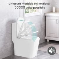 Coperchio WC WOLTU Con Chiusura Morbida - Design Ovale | Montaggio Rapido | Materiale Duroplast Resistente