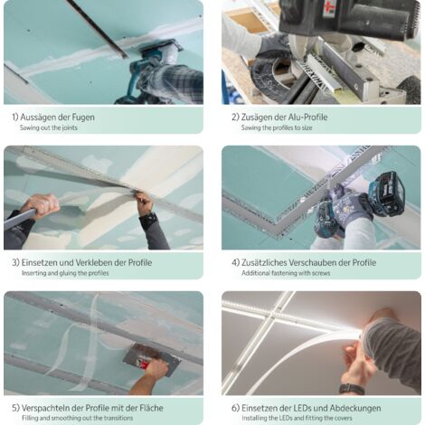 Profilo Angolare In Alluminio Per Cartongesso - 2 Metri, Protezione Bordi