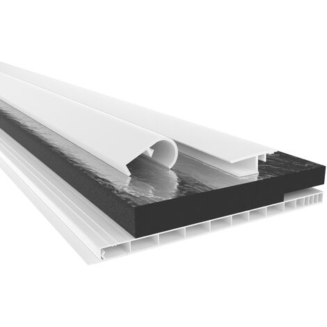 Profilo Di Transizione Autoadesivo 1 M - Larghezza 7 Cm, Altezza 2 Cm, Nero - Foto 8