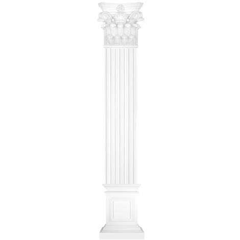Pilastro 450x40mm decorazione a stucco in rilievo su muro PU Perfetto D1505: Base