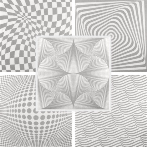 Piastrelle da soffitto Effetto panoramico XPS 50x50cm Hexim Grigio: Grigio sonoro, 2 metri quadrati