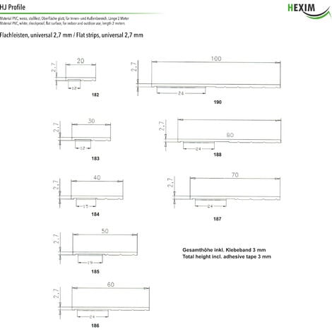 Profilo angolare a L adesivo 2,6 m 20x20 mm in pvc legno chiaro