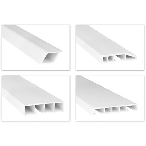 Profili a camera cava PVC bianco 2m - Profili speciali, smussati e per  ritaglio - HJ: Profilo speciale