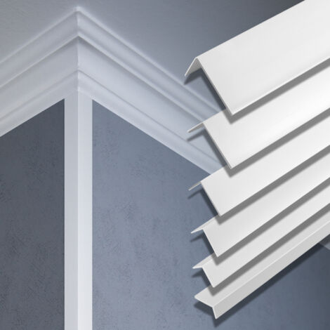 2 metri Striscia angolare PVC Plastica Effettore Profilo F: 15x15mm - F14