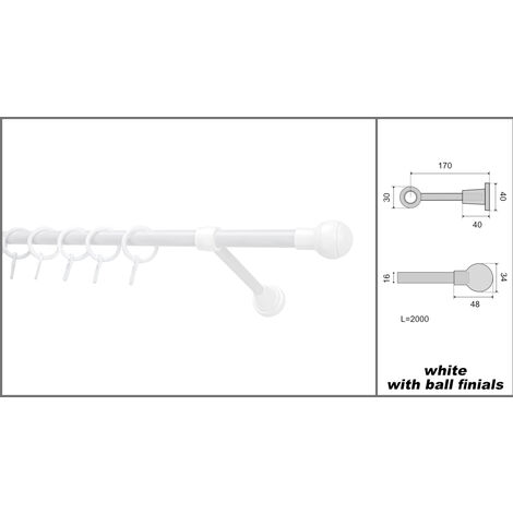 12 Nappe Per Tende In Legno Marrone Con Estremità A Sfera, Fermacorde Per Finestre, Pomelli Per Tende A Pacchetto, Lunghezza 31 Mm