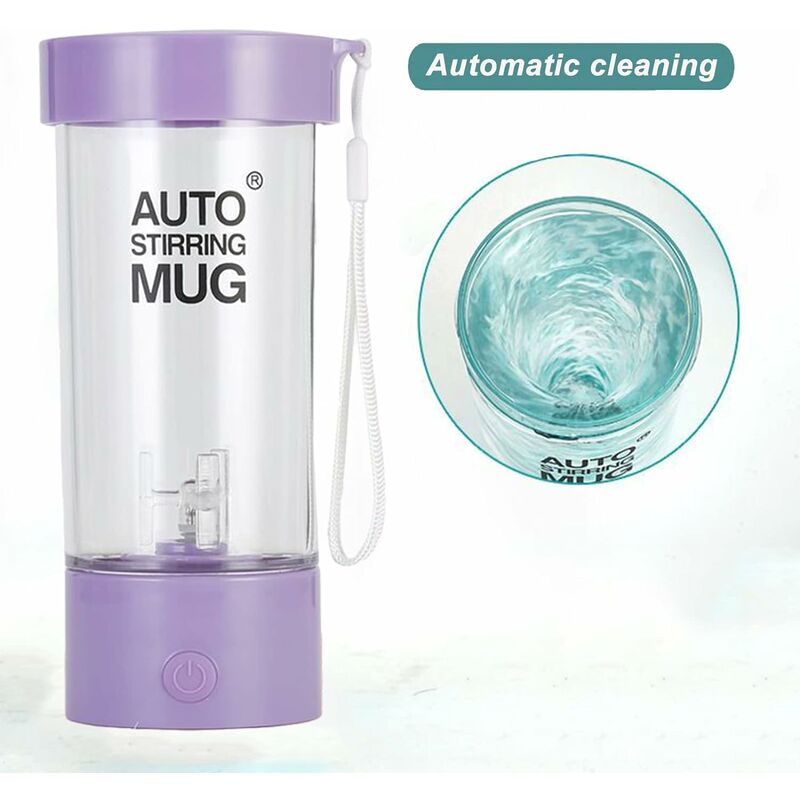 Protéine Shaker Bouteilles Mélangeurs Électriques Mélangeurs Portable  Sports Cup Tasse de mélange automatique Étanche / Réutilisable 350 ml /  11,8 oz Bleu