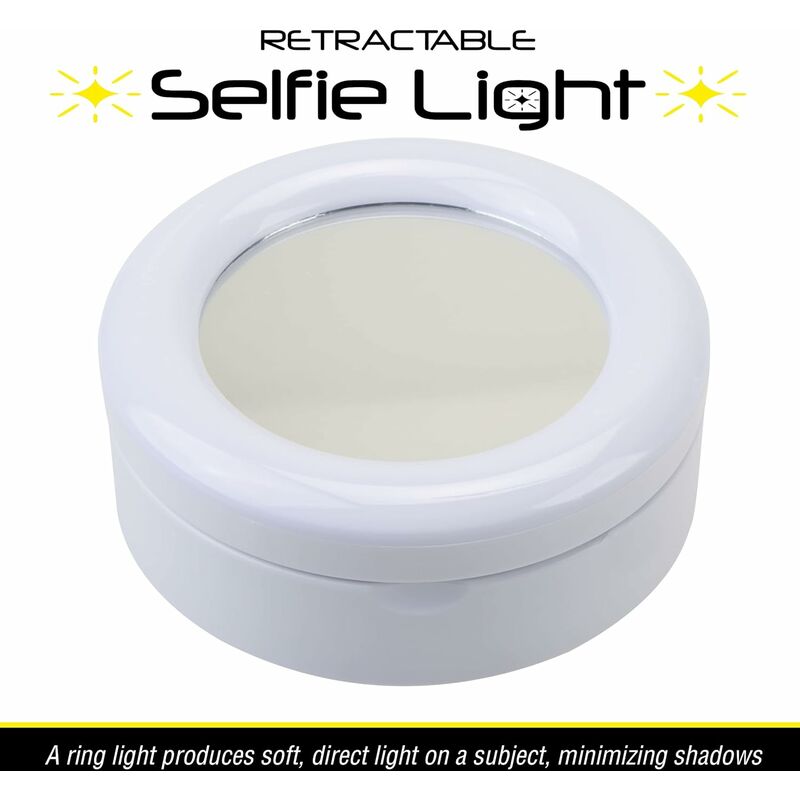 Anneau lumineux à LED pour selfie avec trépied (61), compatible