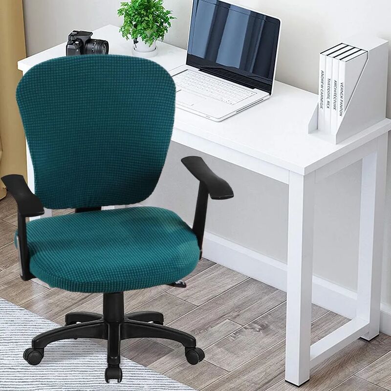 COMPUTER - Housse de chaise ordinateur bureau amovible ou avec accoudoirs