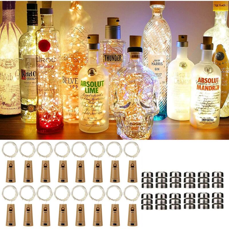 Lumière décorative pour bouteilles rechargeables en blanc TAPÓN