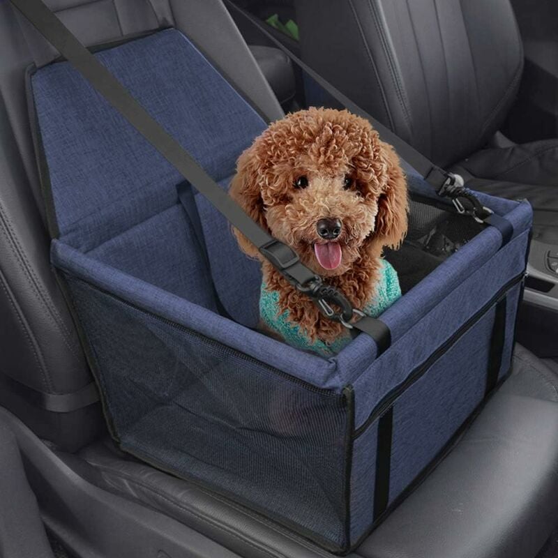 Siège auto pour petits chiens et chats de 9 kg, siège rehausseur de luxe  pour chien