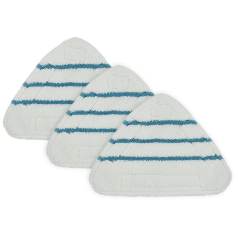 Blue Dream Housses en Microfibre Balai Vapeur Steam Accessoire Chiffons  universel Triangle lavable pour Nettoyeur Vapeur Hot Spray, Blanc  Microfibre