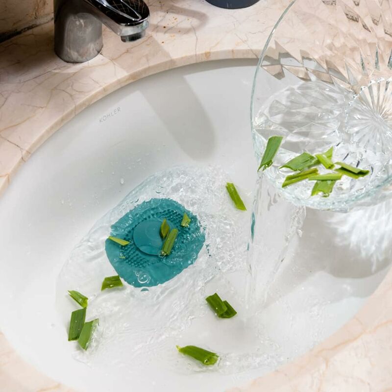 Bouchon d'évier universel de salle de bain filtre attrape-cheveux  inclus durabl