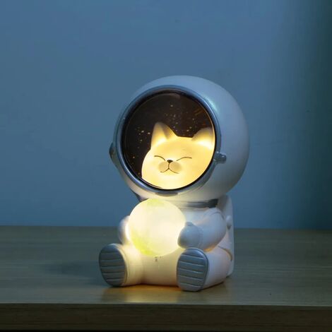 Veilleuse LED Galaxy Guardian, lumière décorative de lune de chat
