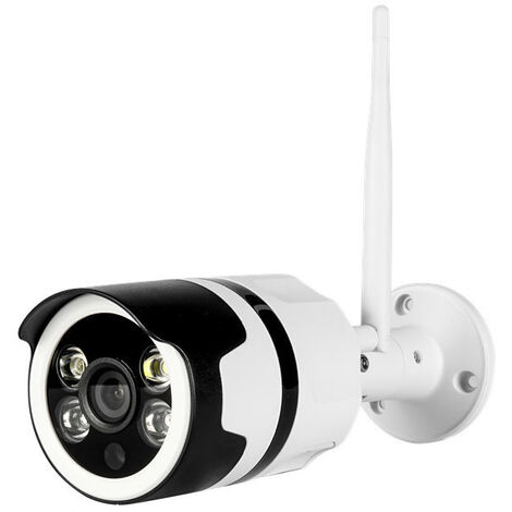 P2 - GNCC Caméra de surveillance WIFI, 1080P vision nocturne et audio  bidirectionnel, rotative 355°Pan/Tilt, suivi de mouvement