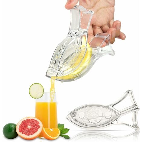 Chargement de jus de citron extracteur de jus manuel, verre de jus de  citron transparent, extracteur