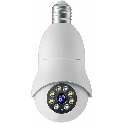 1 pièce Ampoule Caméra Avec AI Détection Humaine Et Humain Degré  Panoramique IP Caméra