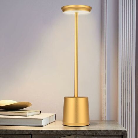 Dripex Lampe De Table à Gradation, Lampes De Table sans Fil Rechargeables  avec Capteur Tactile, Luminosité