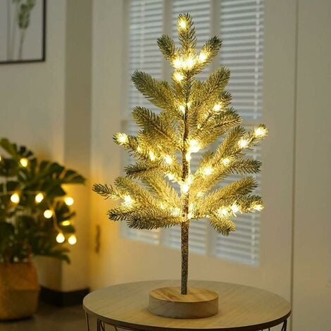 Guirlande lumineuse LED pour arbre de Noël 50 cm 50 pcs Blanc